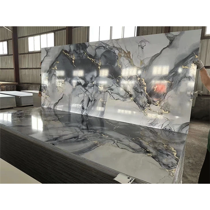 Gilded Uv Pvc Marble Sheet